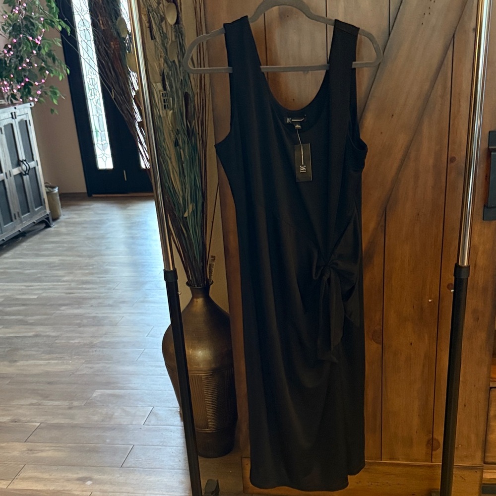 INC International Concepts Black Midi Dress